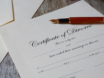 certificat de divorce