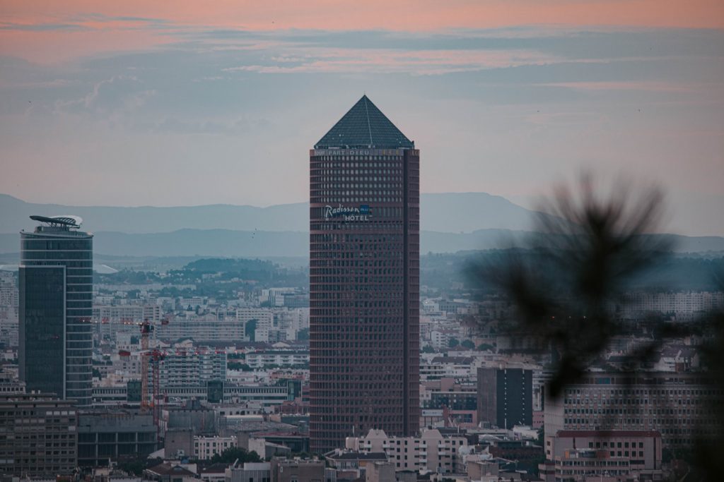 vue du ciel Lyon 3 