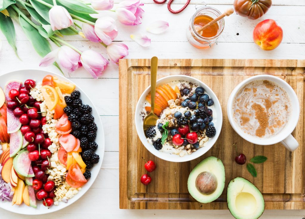 repas healthy fruit et légumes